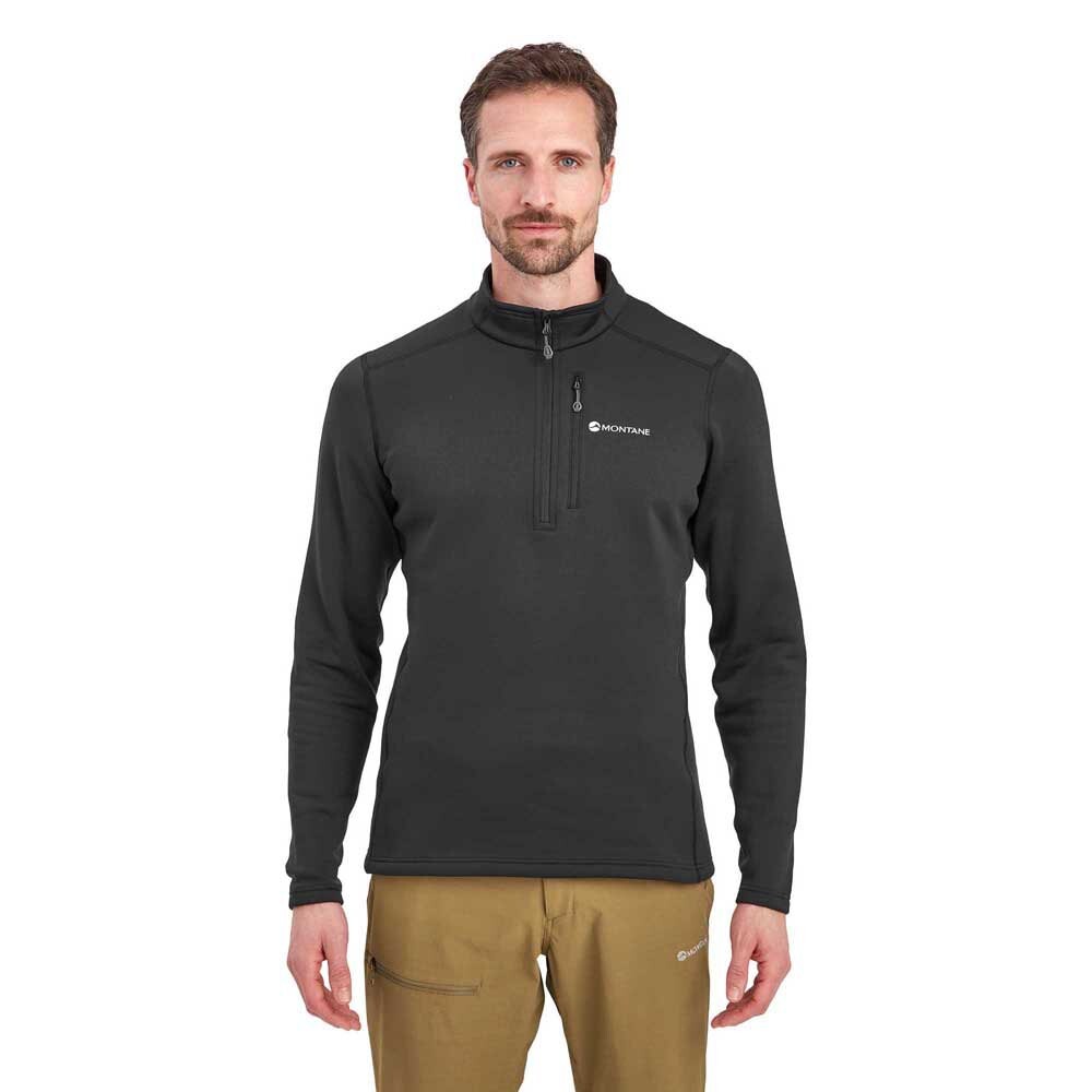 

Флис Montane Fury half zip, черный