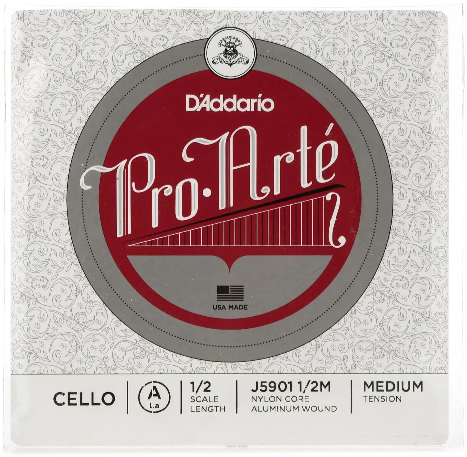 

D'Addario J5901 Pro-Arte Струна для виолончели A, размер 1/2, среднее натяжение