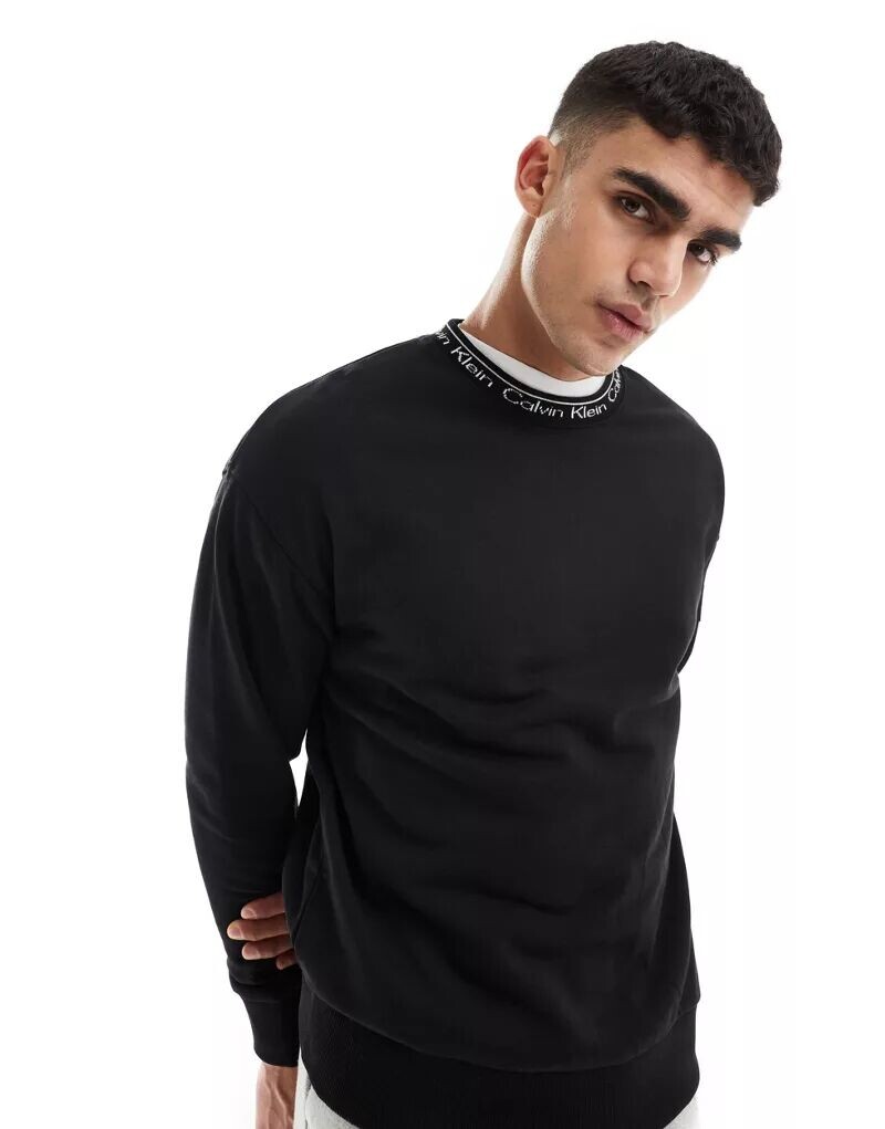 

Черная толстовка с логотипом Calvin Klein Running Comfort, эксклюзивно для ASOS