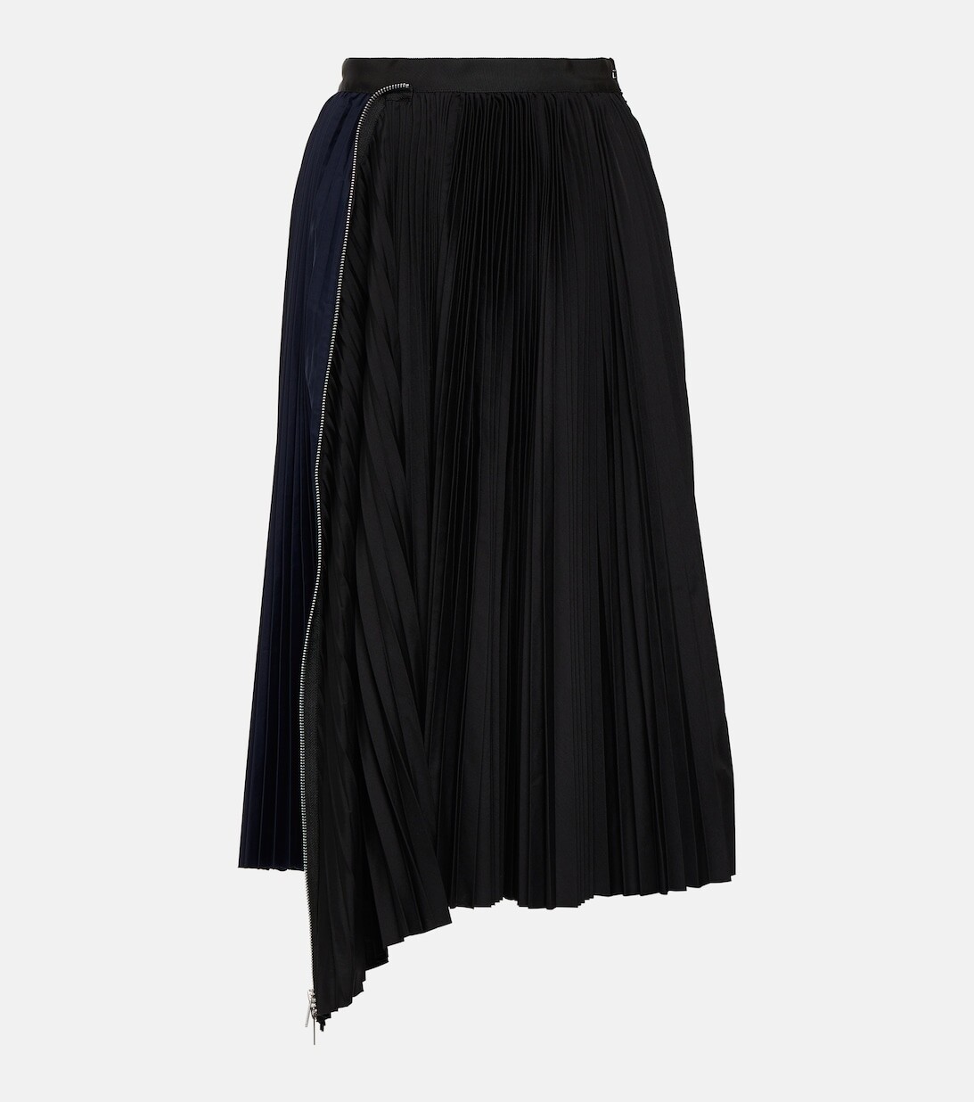 

Юбка миди со складками SACAI, черный