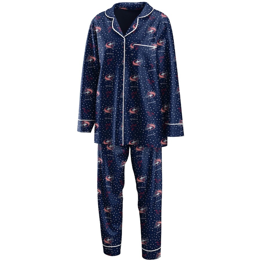 

Пижамный комплект WEAR by Erin Andrews Columbus Blue Jackets, нави