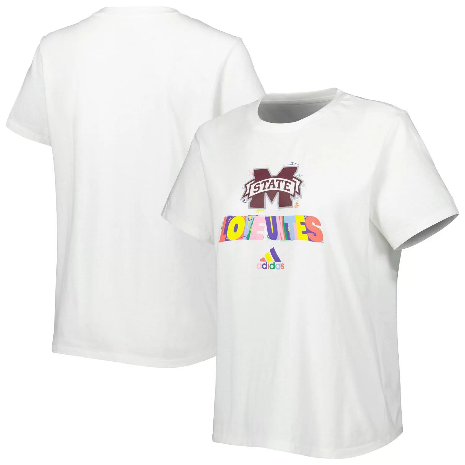 

Женская футболка adidas White Mississippi State Bulldogs Fresh Pride adidas