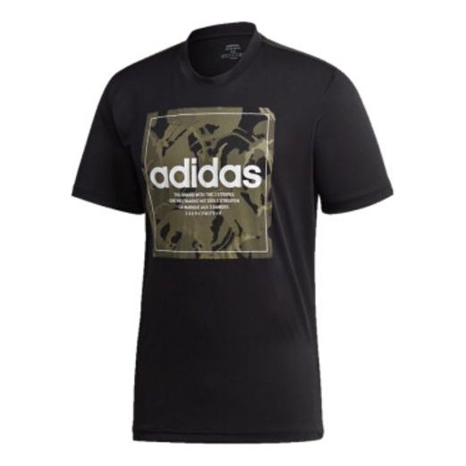 Футболка adidas Camo Bx T Training Sports Short-sleeve Tee Men Black, черный футболка adidas camo short sleeve tee white белый