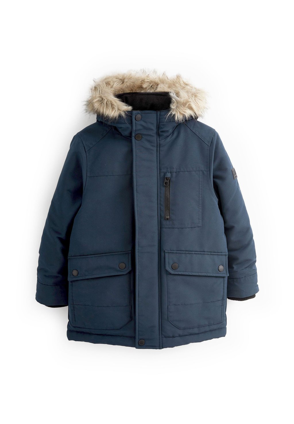 Зимнее пальто SHOWER RESISTANT FAUX FUR PARKA COAT Next, цвет navy blue зимнее пальто shower resistant next цвет pale pink