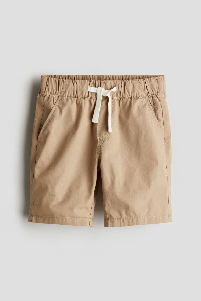 

Хлопковые шорты H&M, бежевый