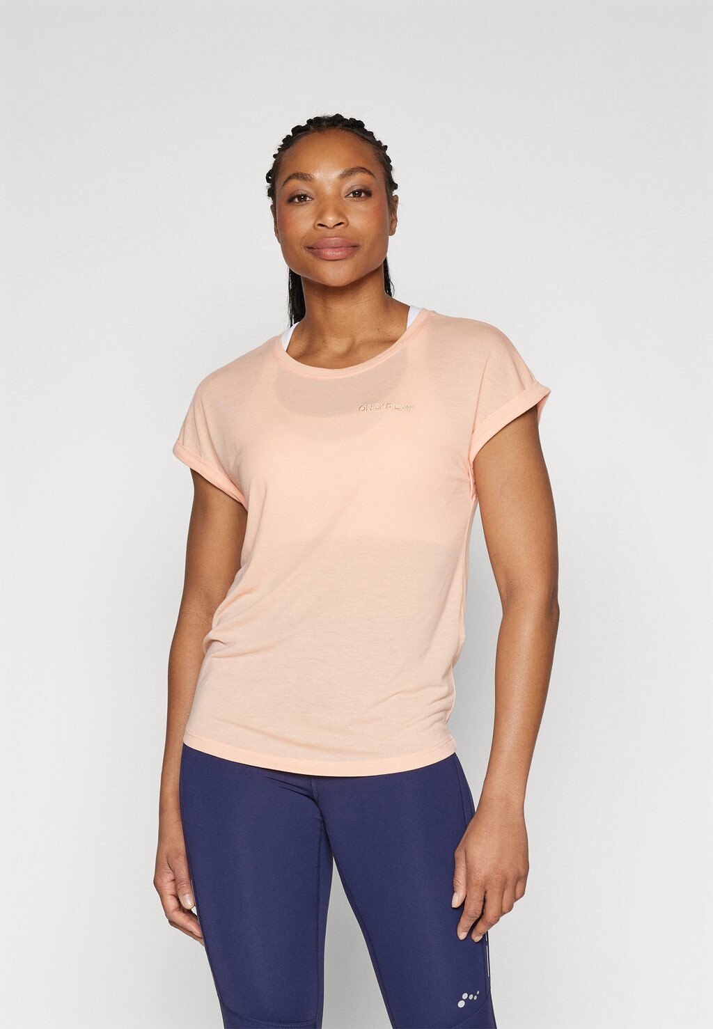 

Базовая футболка FREI LOGO LOOSE TEE ONLY Play, цвет salmon