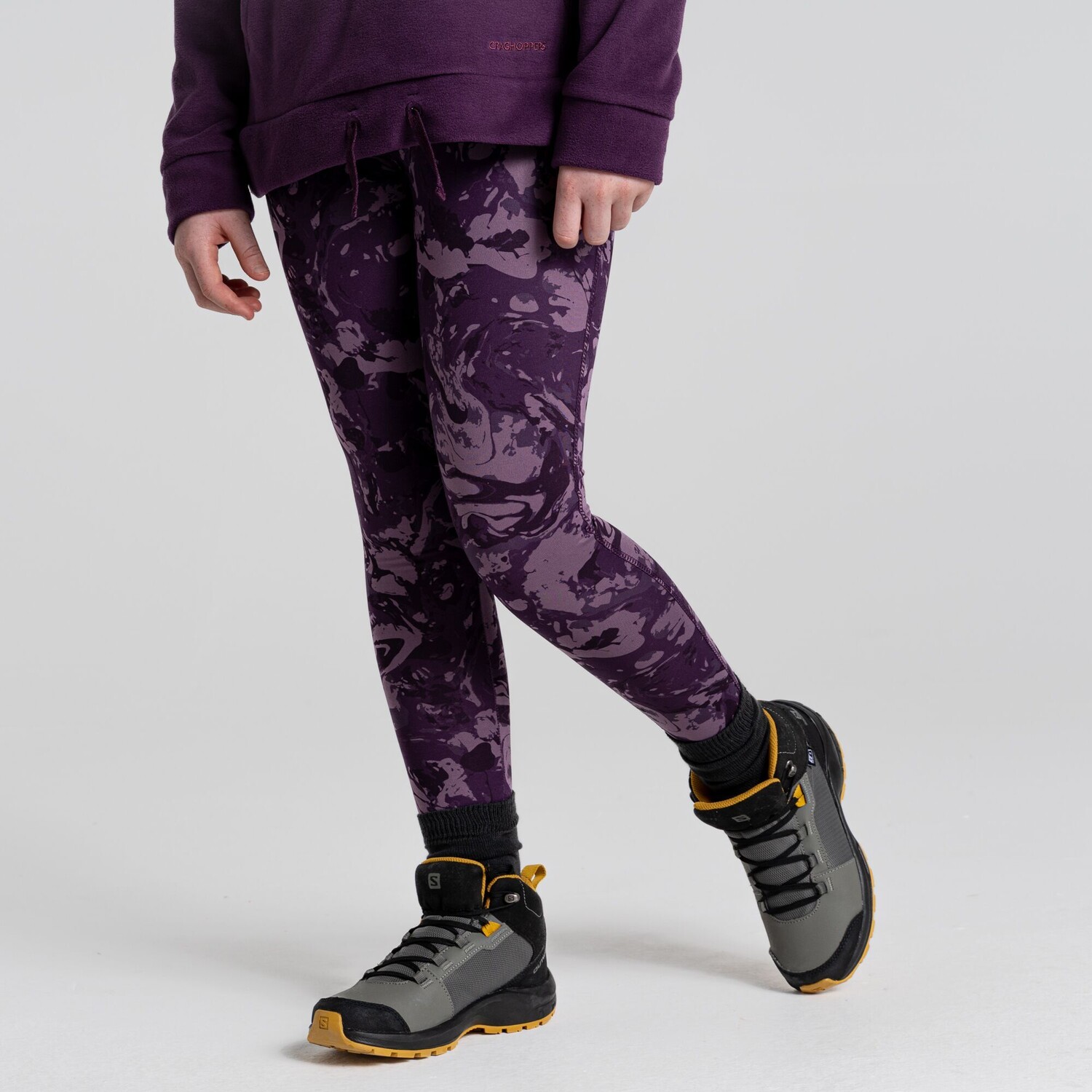 

Спортивные леггинсы Craghoppers Kiwi, цвет Damson Print