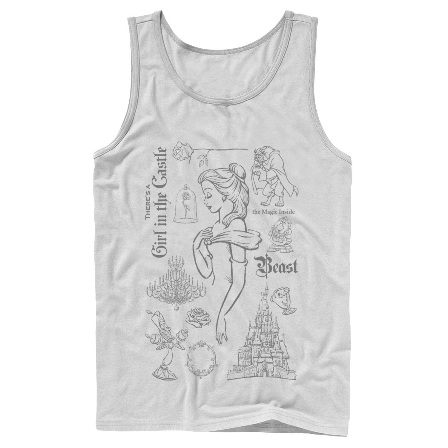 

Мужская майка Disney's Beauty And The Beast Girl In The Castle