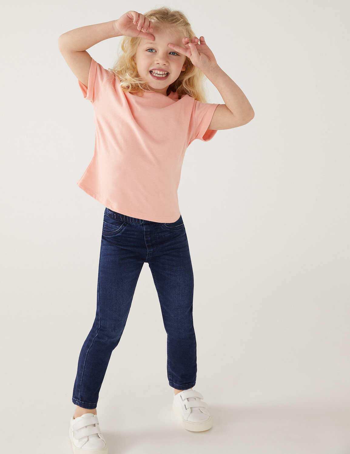 

Джинсовые джеггинсы (2–8 лет) Marks & Spencer, темный деним
