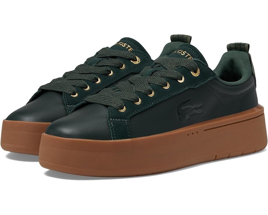 

Кроссовки Lacoste Carnaby Plat 223 3 SFA, цвет Dark Green/Gum