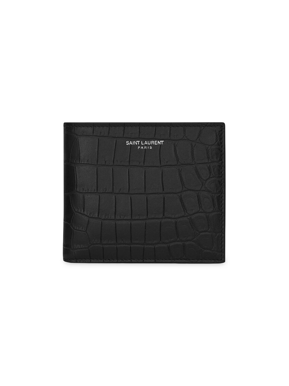 

Восточно-западный кошелек с кошельком для монет Saint Laurent, черный