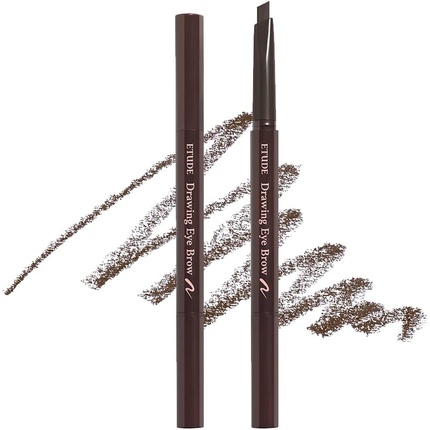 

House Drawing Eye Brow 0,25G Темно-коричневый 21Ad Стойкий карандаш для бровей для мягкого текстурированного естественного повседневного макияжа для бровей K-Beauty, Etude