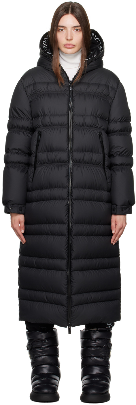 

Moncler Черный пуховик Tumen