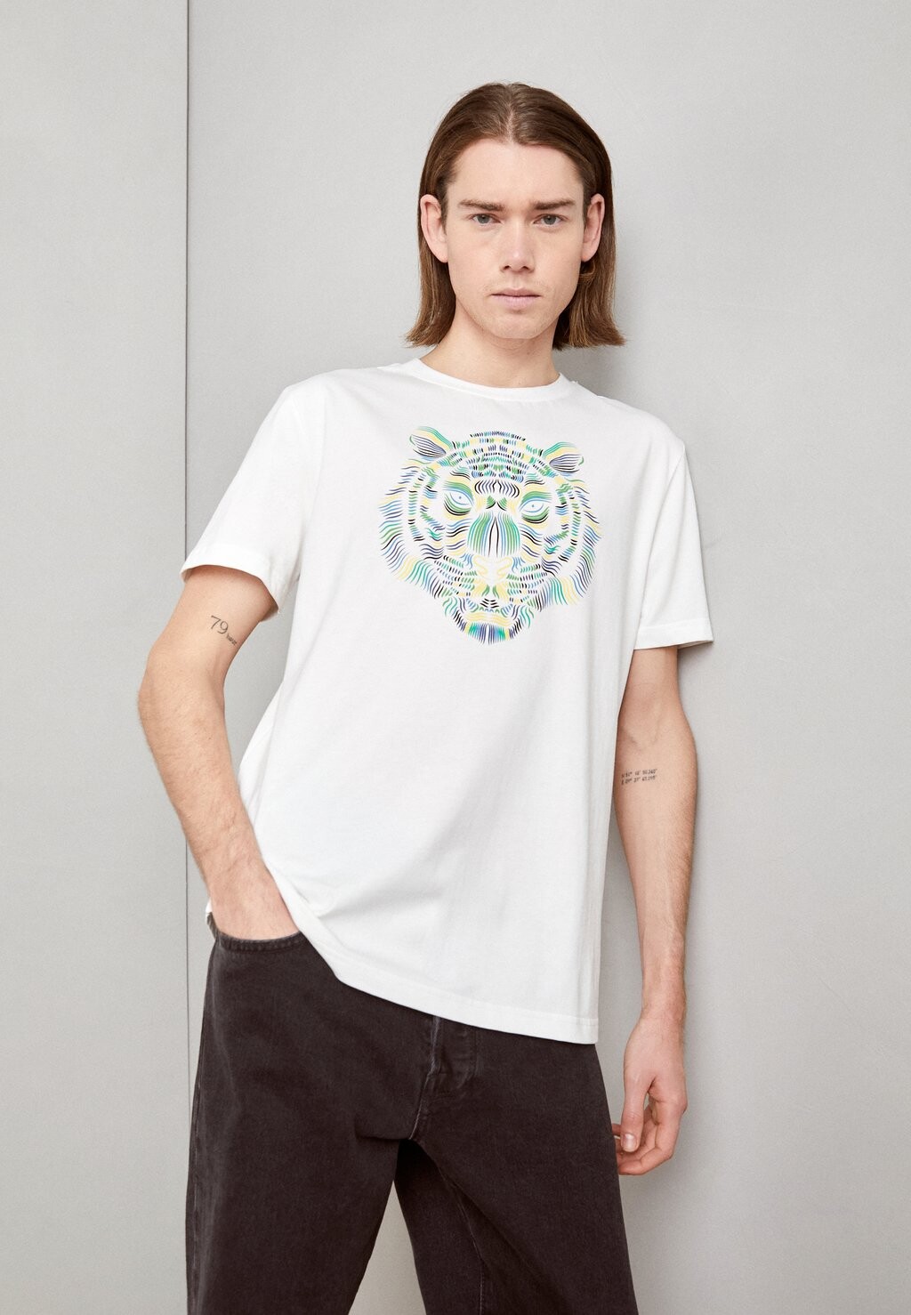 

Футболка с принтом SPONGE PRINT Antony Morato, крем