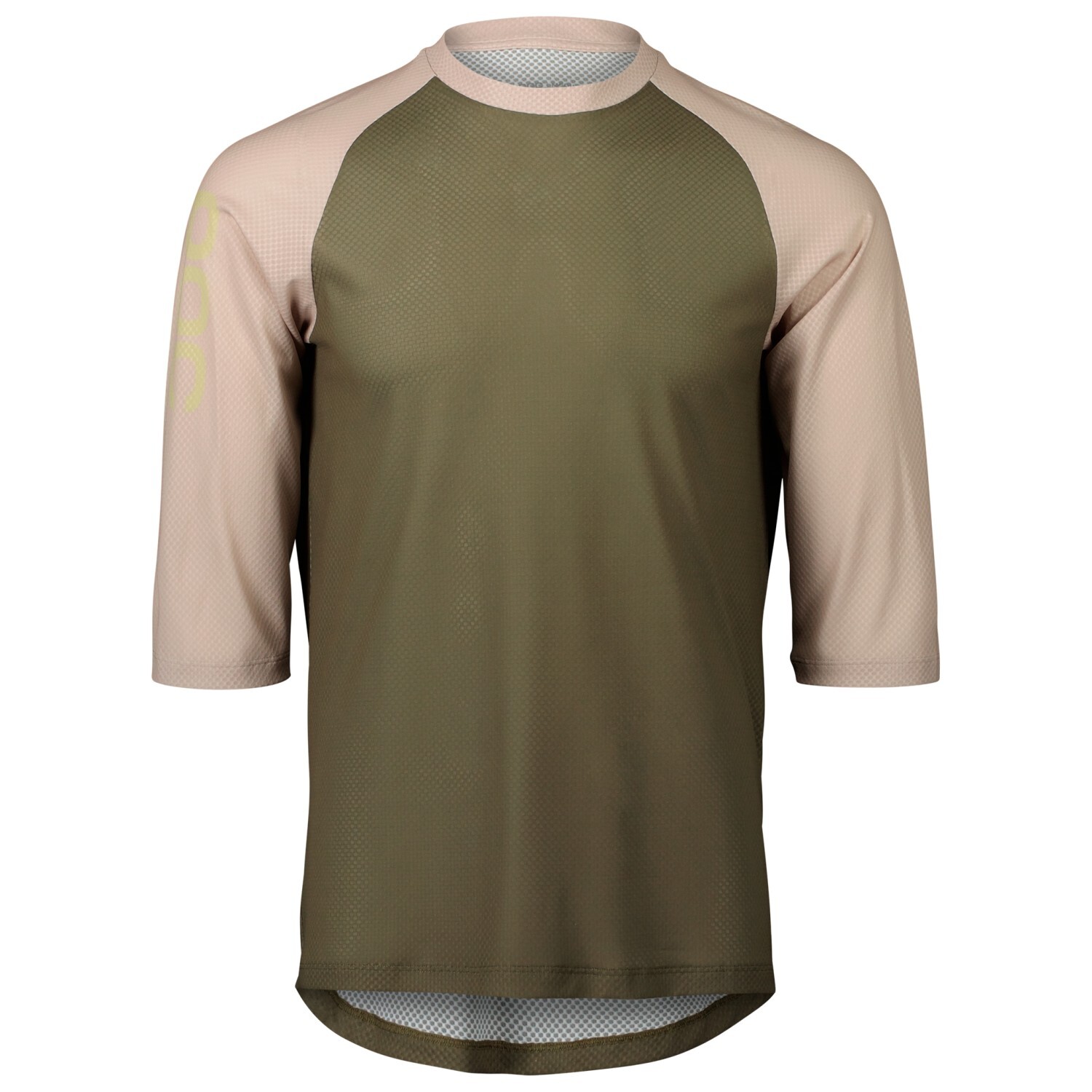 Велосипедный трикотаж Poc MTB Pure 3/4 Jersey, цвет Epidote Green/Light Sandstone Beige