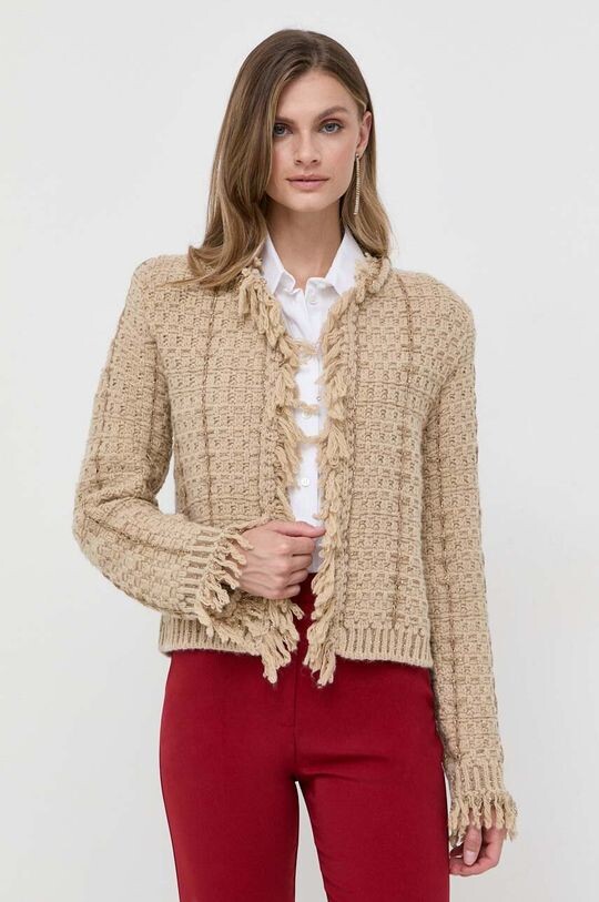 

Кардиган из смесовой шерсти Twinset, бежевый