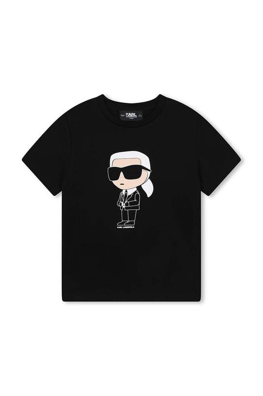

Karl Lagerfeld Детская хлопковая футболка, черный