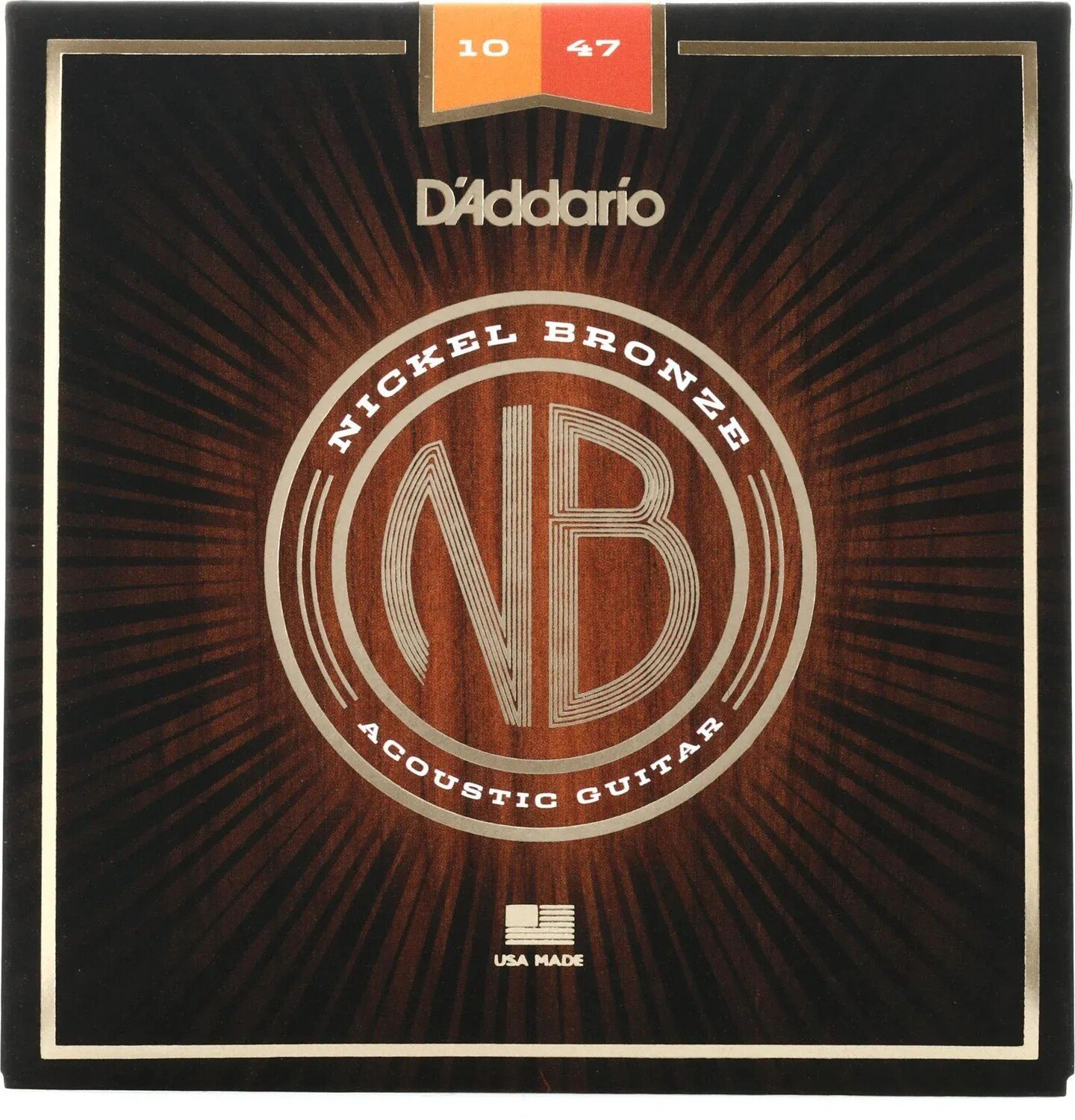 

Струны D'Addario NB1047 для акустической гитары из никелированной бронзы — .010-.047 сверхлегкие