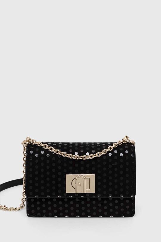 

Замшевая сумочка Furla, черный
