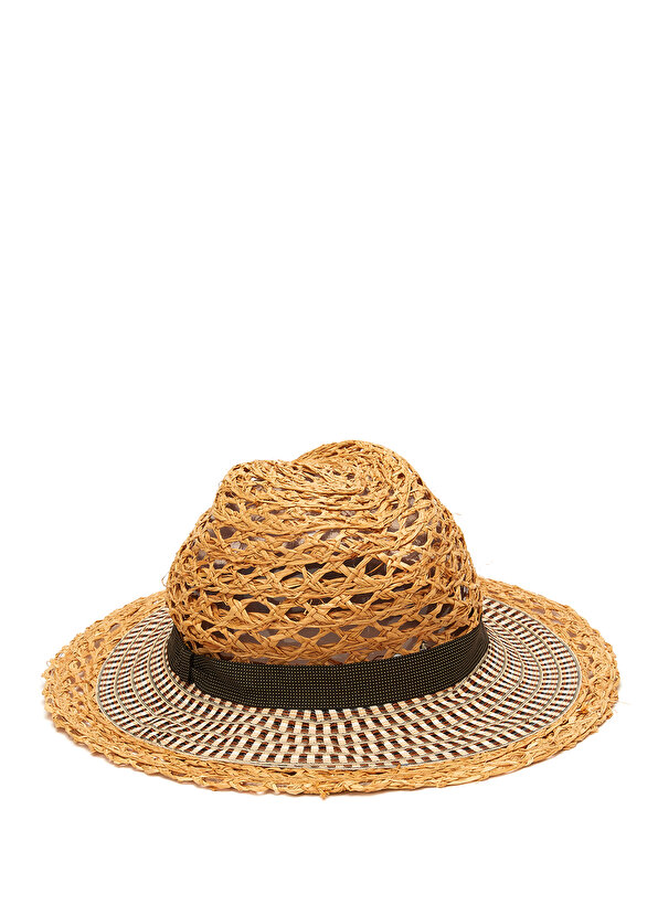 Бежевая мужская соломенная шляпа Grevi 1 шт мужская соломенная шляпа на лето черный