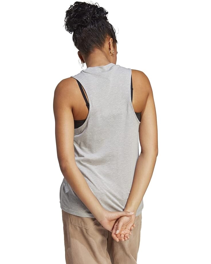 

Топ Adidas Future Icons Winners 3.0 Tank Top, цвет Medium Grey Heather/White