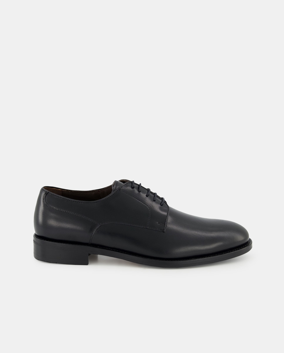 Мужские кожаные туфли на шнуровке с гладким верхом Emidio Tucci, черный мужские кожаные туфли asgard на шнуровке с гладким верхом fluchos черный