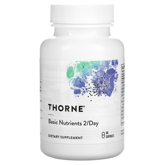 Пищевая добавка Thorne Основные питательные вещества, 60 капсул пищевая добавка thorne dim advantage 60 капсул