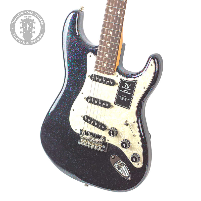 цена Электрогитара Fender 70th Anniversary Player Stratocaster Nebula Noir #2