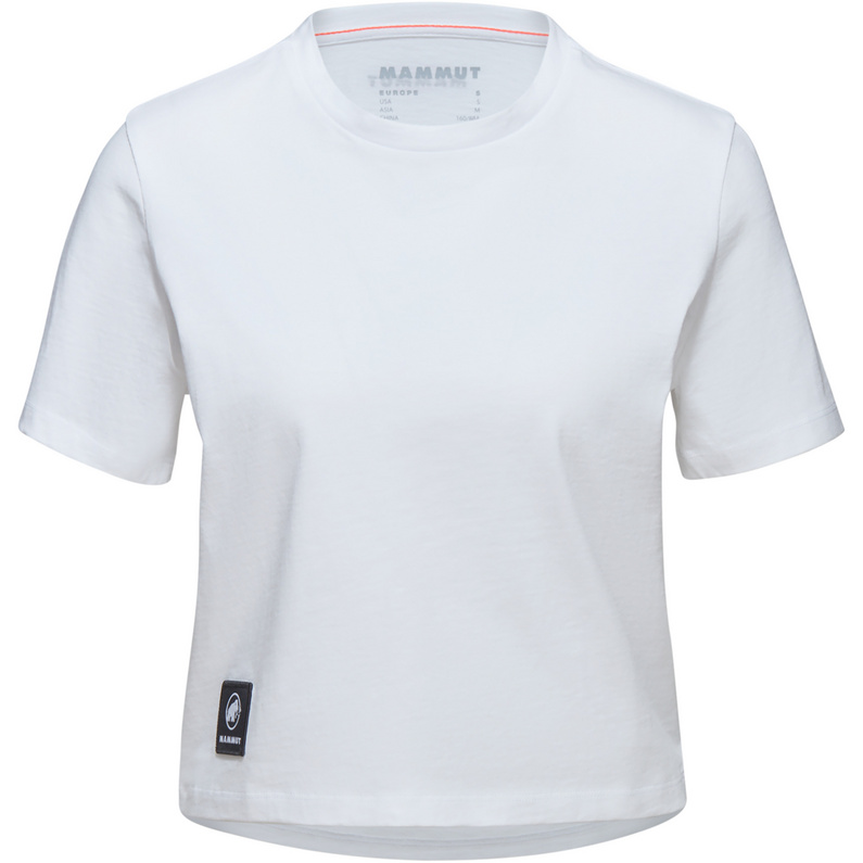 Женская укороченная футболка с нашивками Massone Mammut, белый