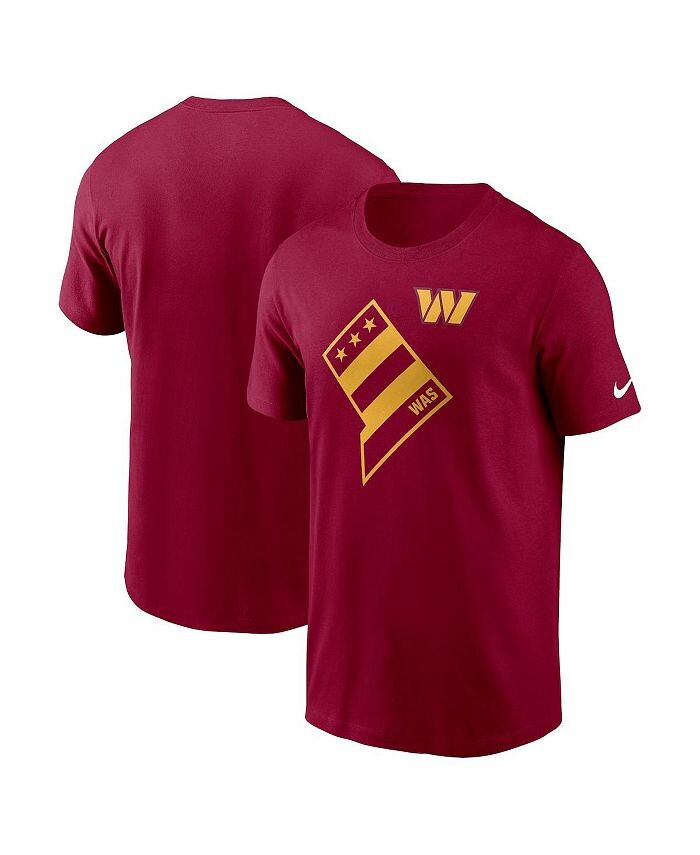 

Мужская бордовая футболка Washington Commanders Local Essential Nike, красный
