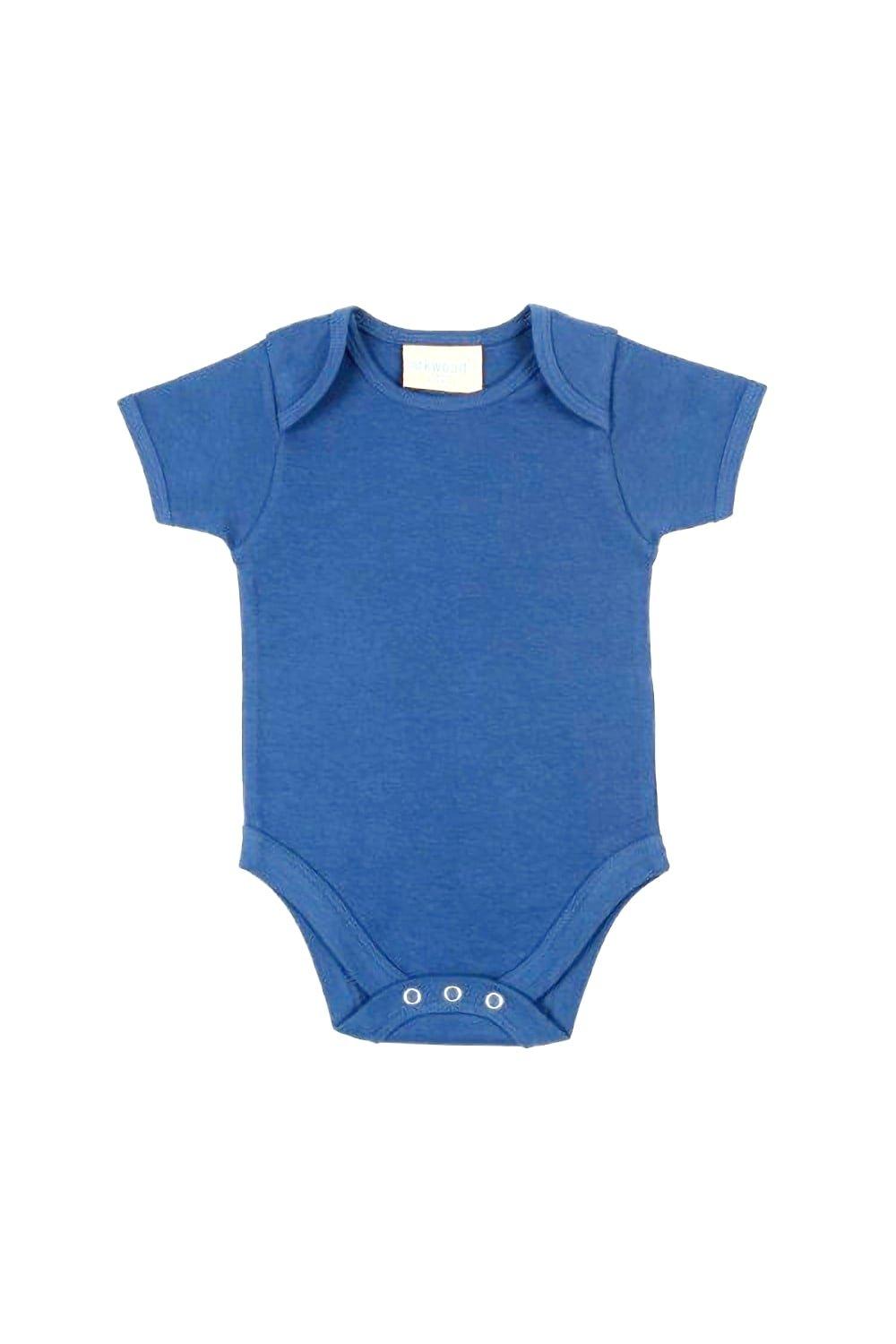 Боди с короткими рукавами и вырезом-конвертом Larkwood, синий детское боди с длинным рукавом на возраст 0 12 месяцев