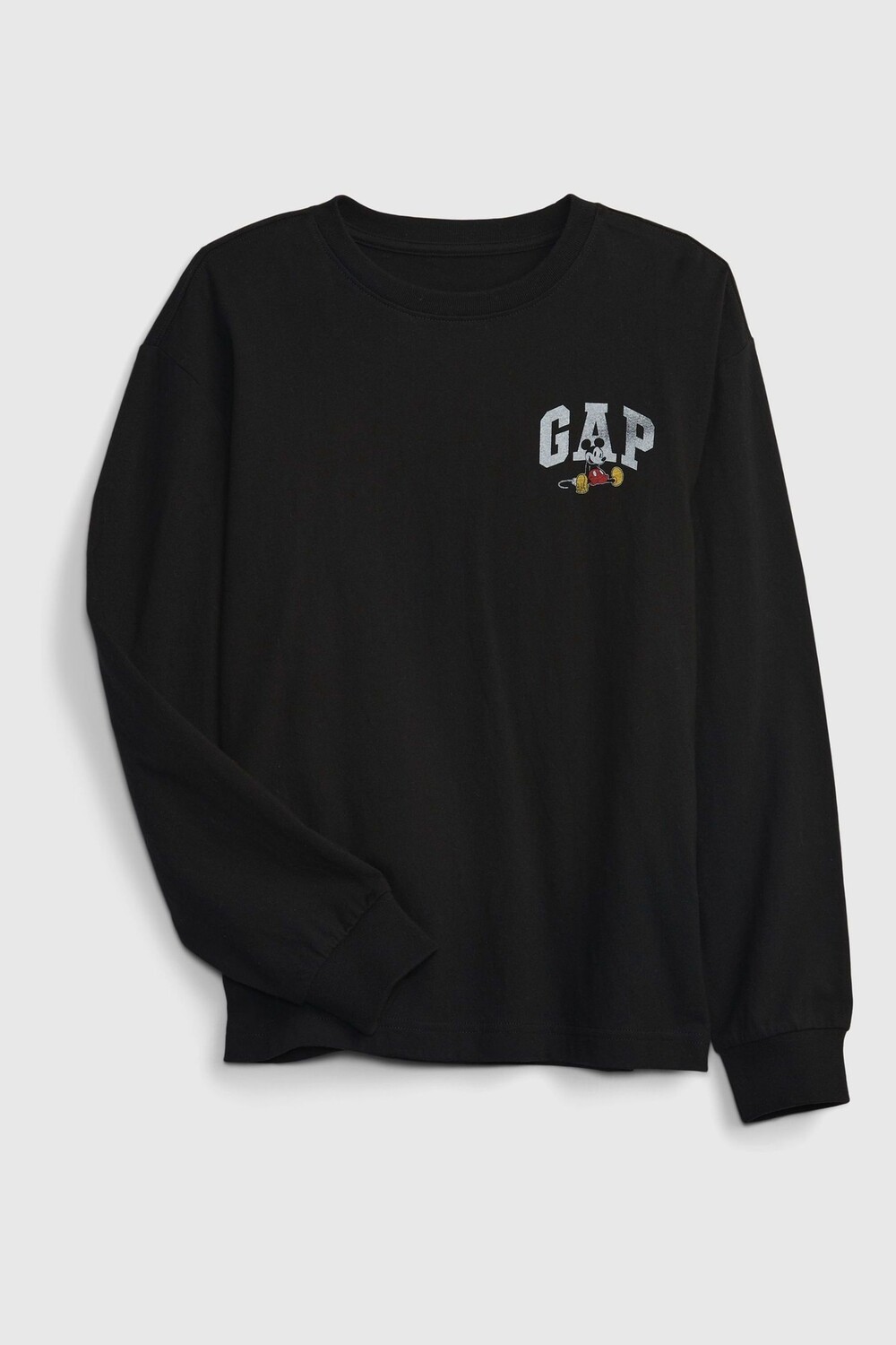 

Футболка с длинными рукавами Disney Микки Маус Gap, черный