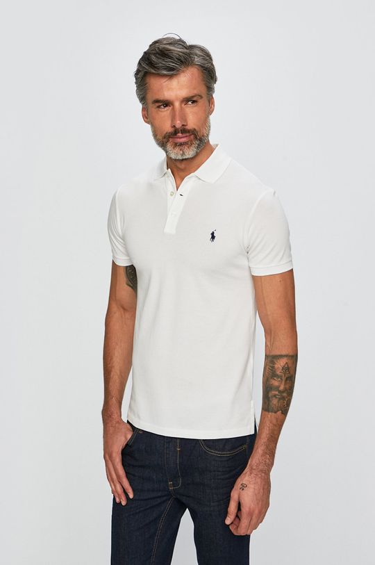 Рубашка поло Polo Ralph Lauren, белый рубашка поло classic fit printed mesh polo shirt polo ralph lauren цвет race ready newport navy