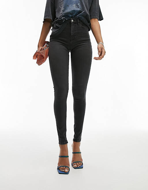 

Черные джинсы Topshop Tall Jamie
