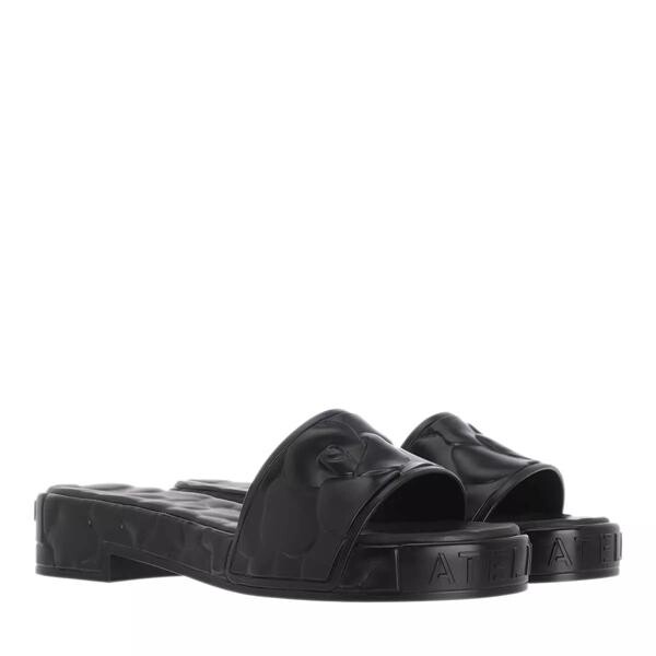 

Сандалии atelier 03 rose edition flat slides Valentino Garavani, черный