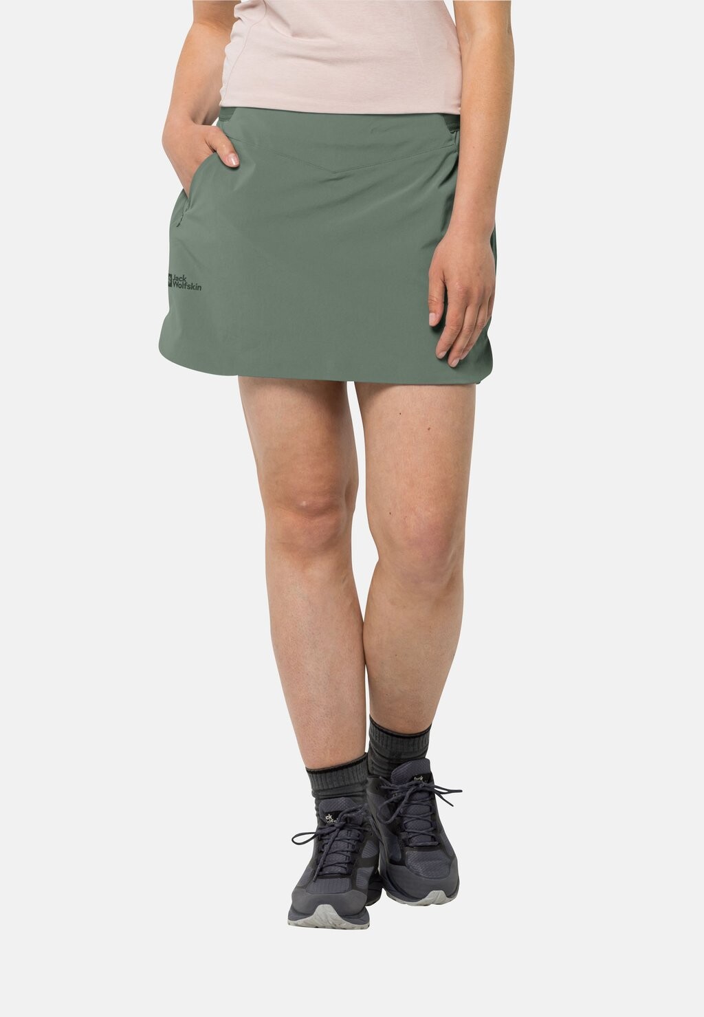 

Спортивная юбка PRELIGHT SKORT W Jack Wolfskin, цвет picnic green