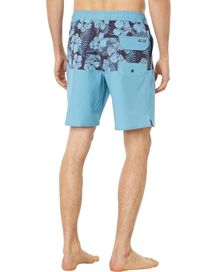 

Шорты для плавания Salty Crew Doubletime 19" Elastic Utility Boardshorts, цвет Dark Aqua