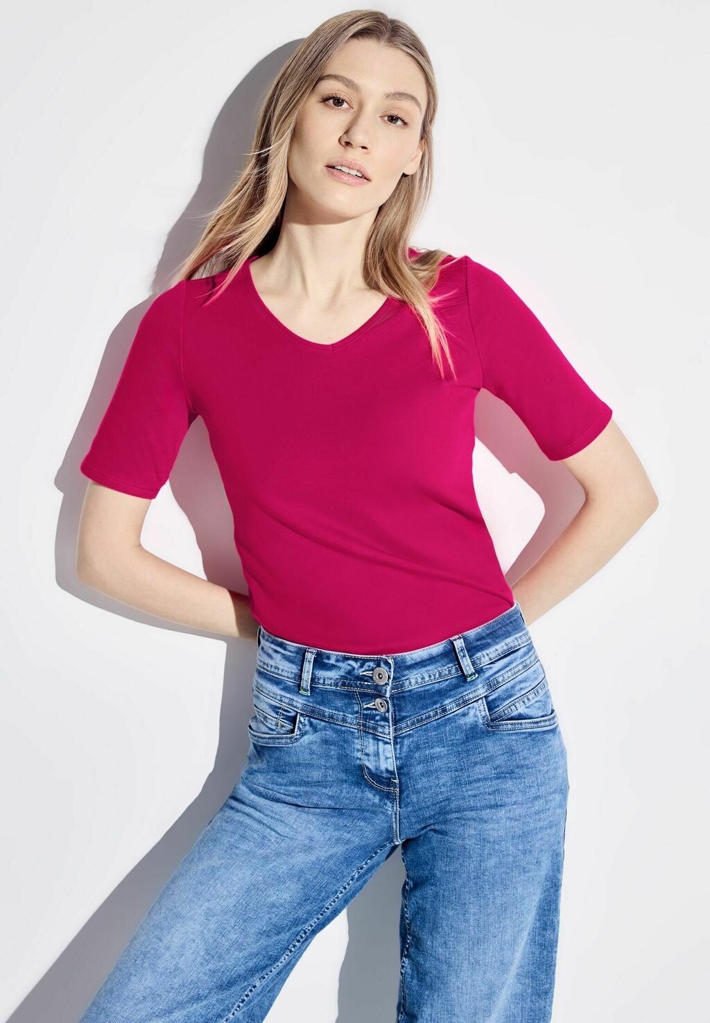 

Футболка базовая BASIC Cecil, цвет pink