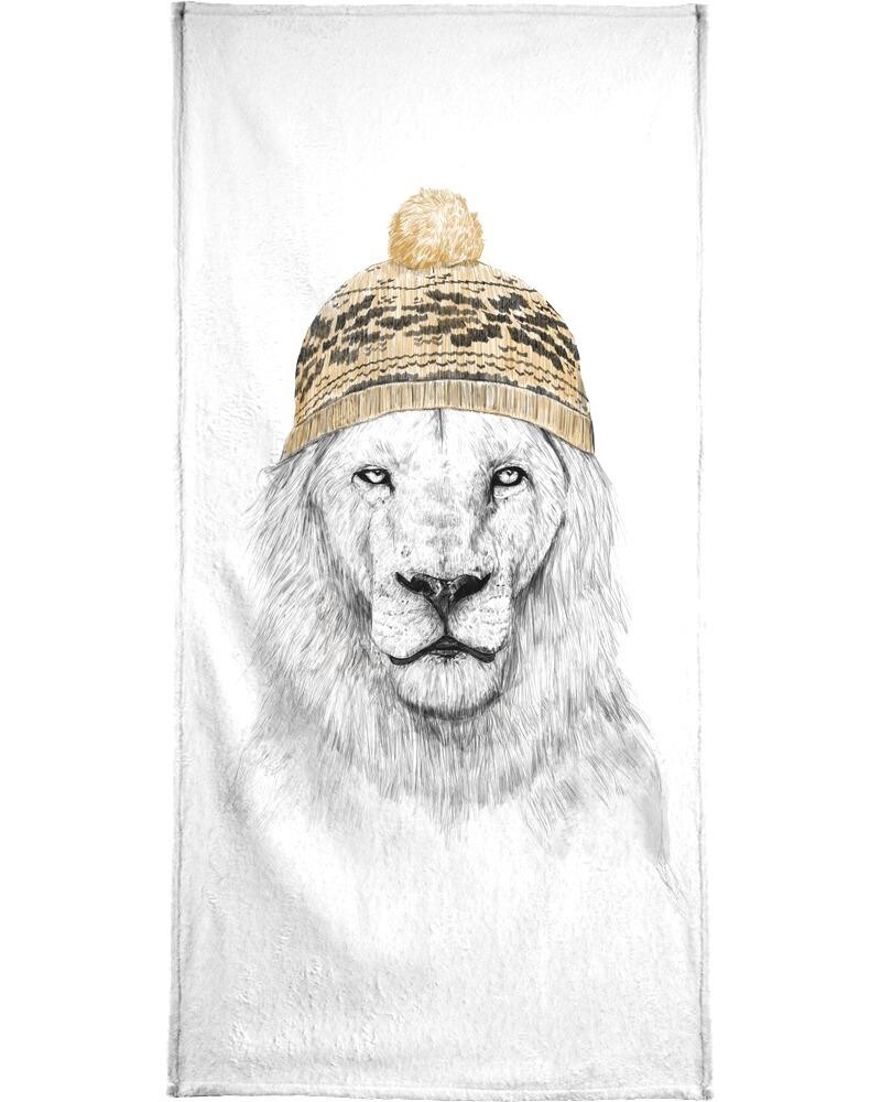 

Полотенце для ванной Juniqe Winter is here, цвет Braun & Grau