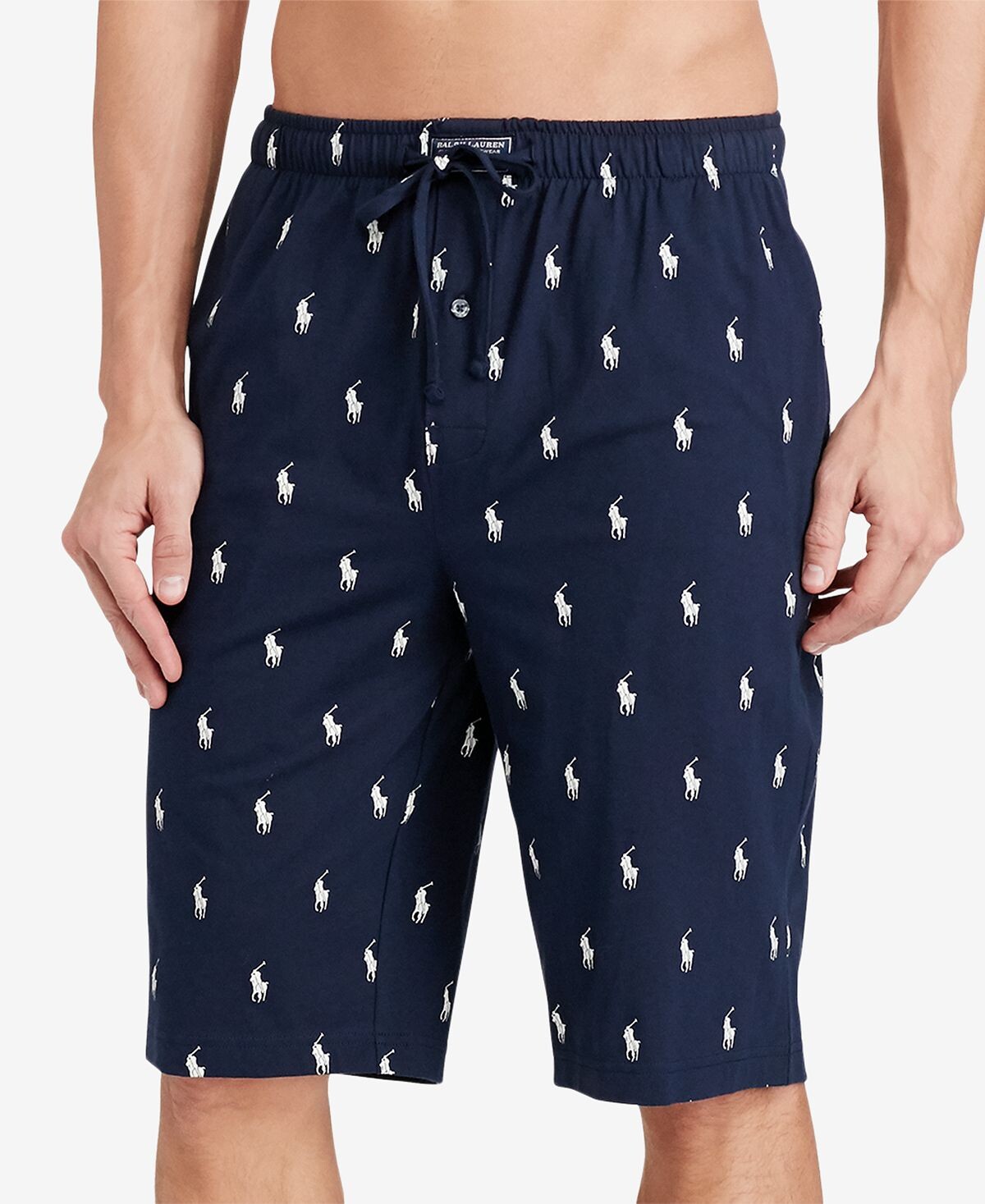 

Мужские хлопковые пижамные шорты больших и высоких размеров Polo Ralph Lauren