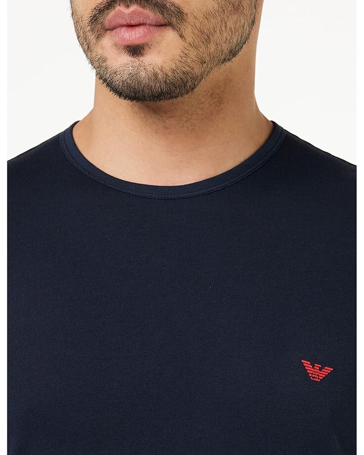 

Футболка Emporio Armani Pure Cotton T-Shirt, цвет Marine