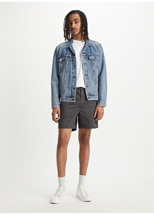 

Обычные черные мужские шорты A4661-0019_XX AUTHENTIC SHORT II PI Levis, черный
