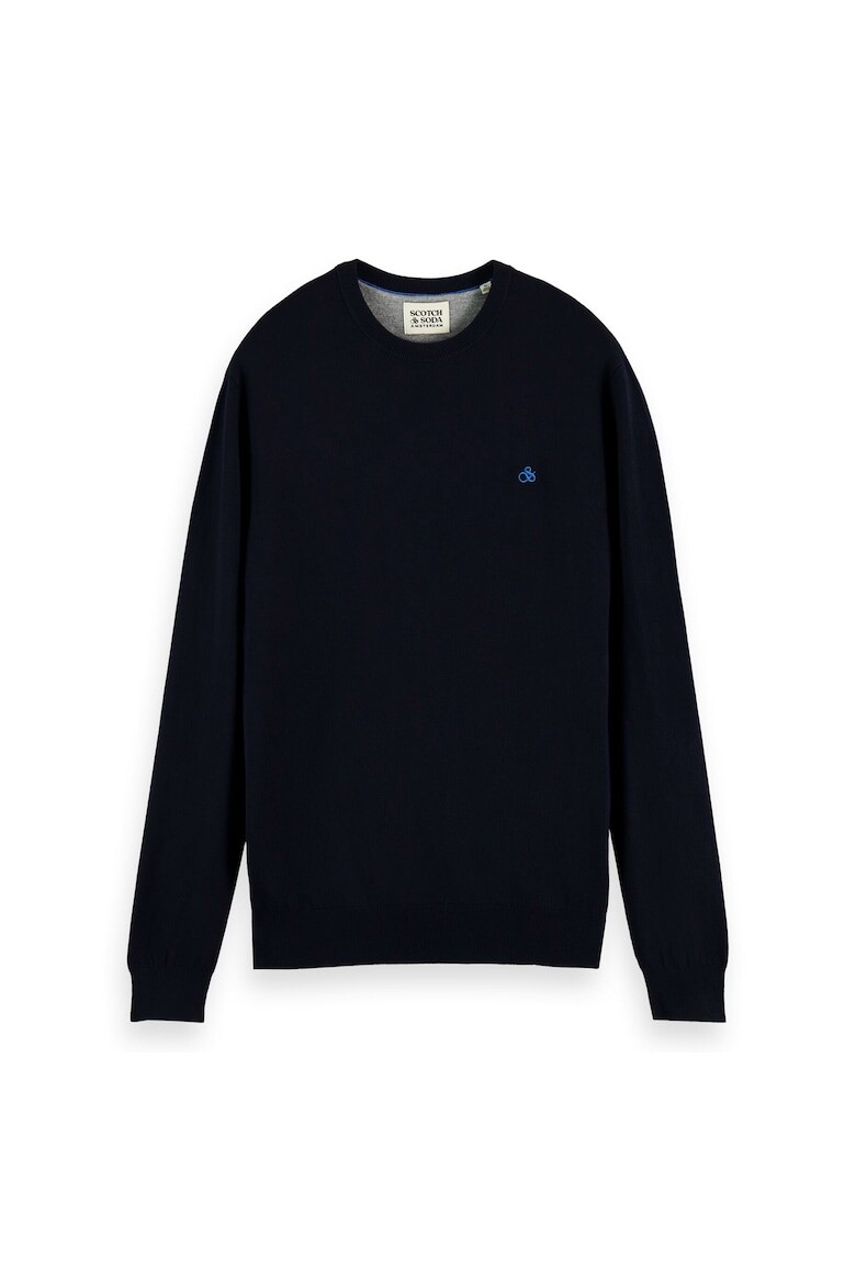 

Классический свитер с круглым вырезом Essentials Scotch & Soda, синий