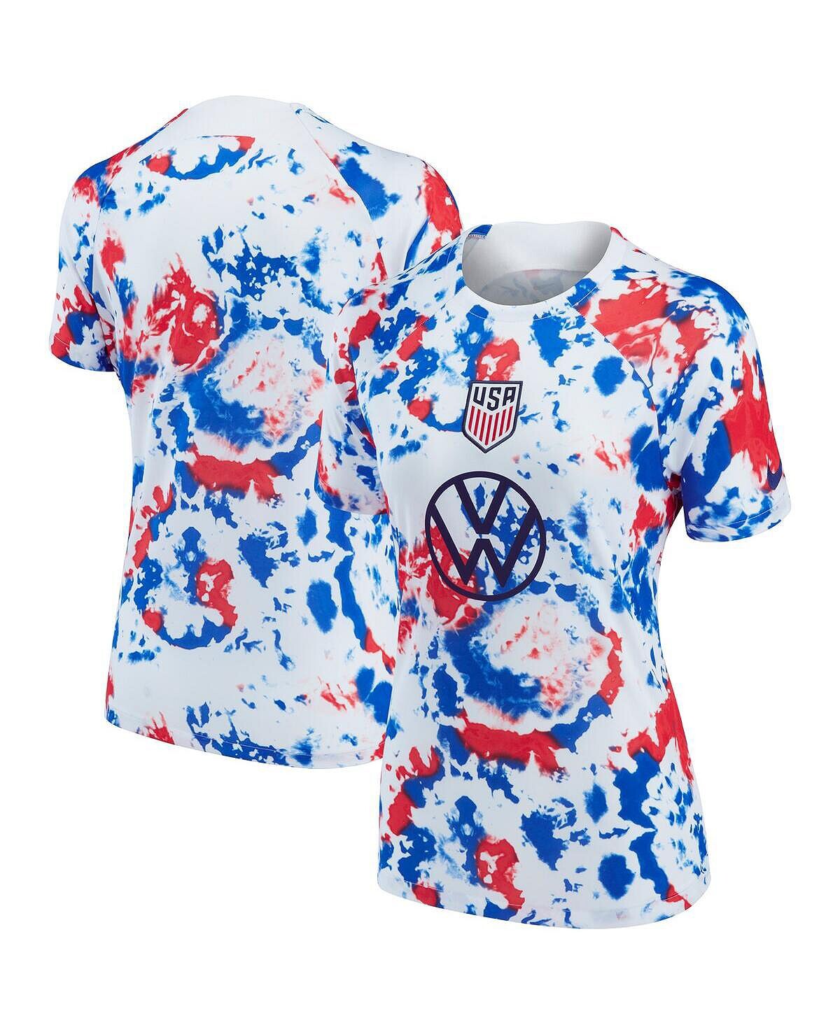 

Женская белая предматчевая футболка USMNT Soccer 2022 Nike, белый