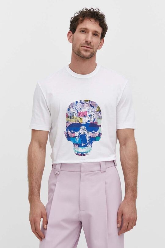

Хлопковая футболка PS Paul Smith, белый