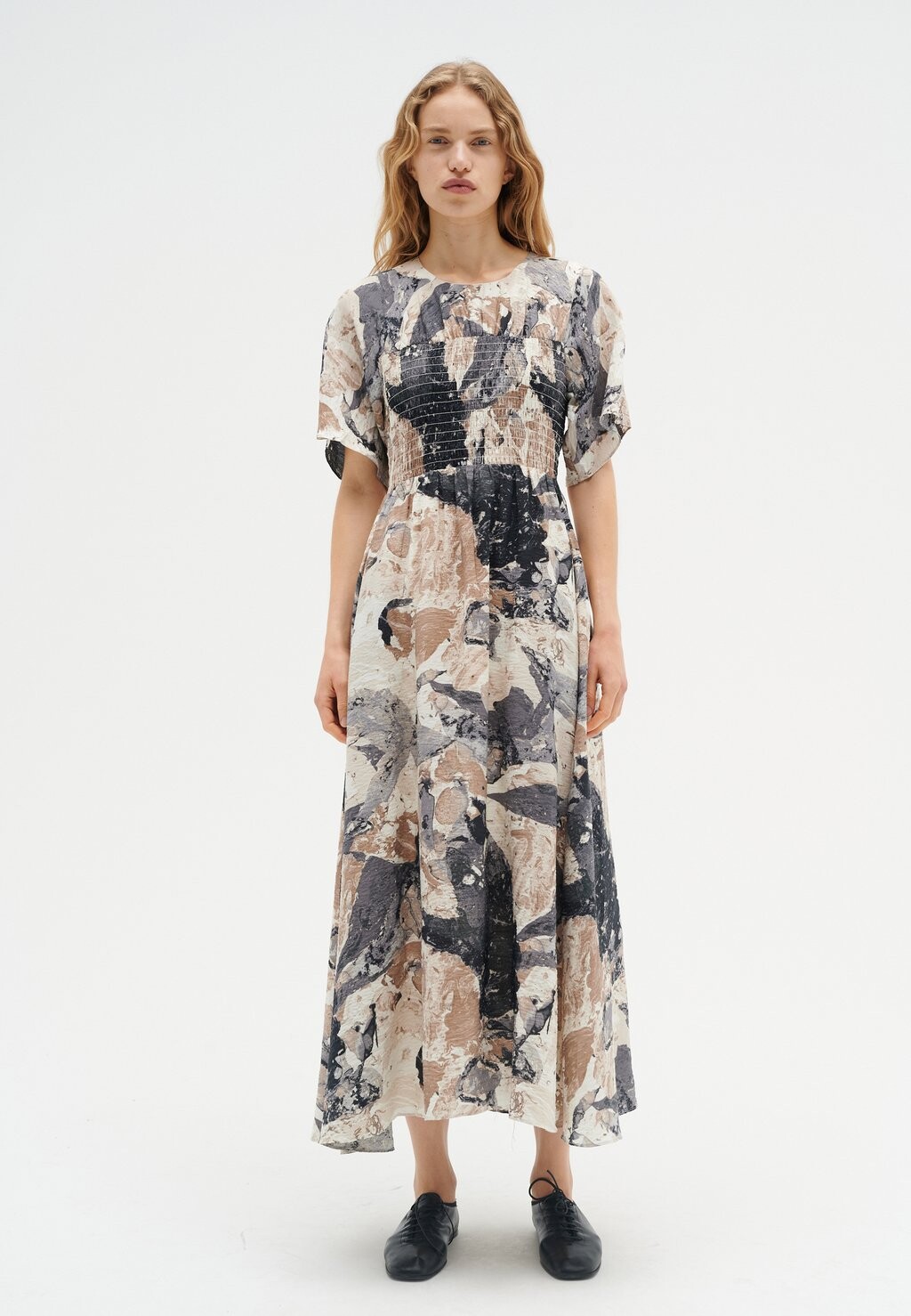 

Длинное платье InWear, серый меланж