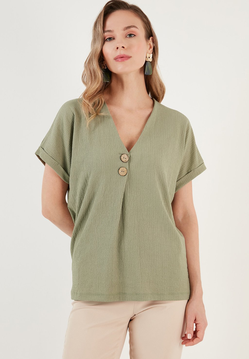 Блузка REGULAR FIT LELA, цвет olive