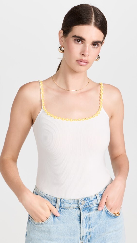 

Топ Reformation Violeta Knit, белый