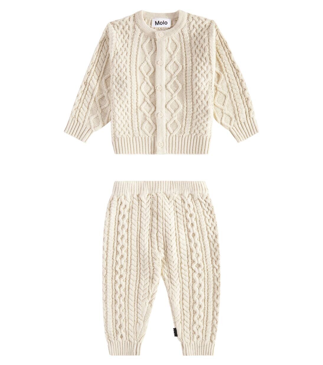 

Комплект из кардигана и брюк Baby Breeze Molo, цвет white noise