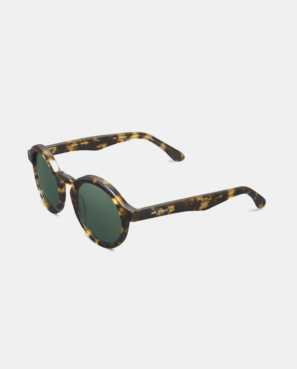 цена Солнцезащитные очки-унисекс Mr. Boho в круглой оправе из ацетата коричневого черепахового цвета Mr. Boho, коричневый